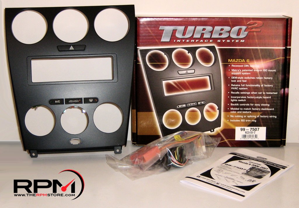 Metra Turbo2 Dash Kit for '06-07 Mazda 6 and Mazdaspeed 6 #99-7507 ...