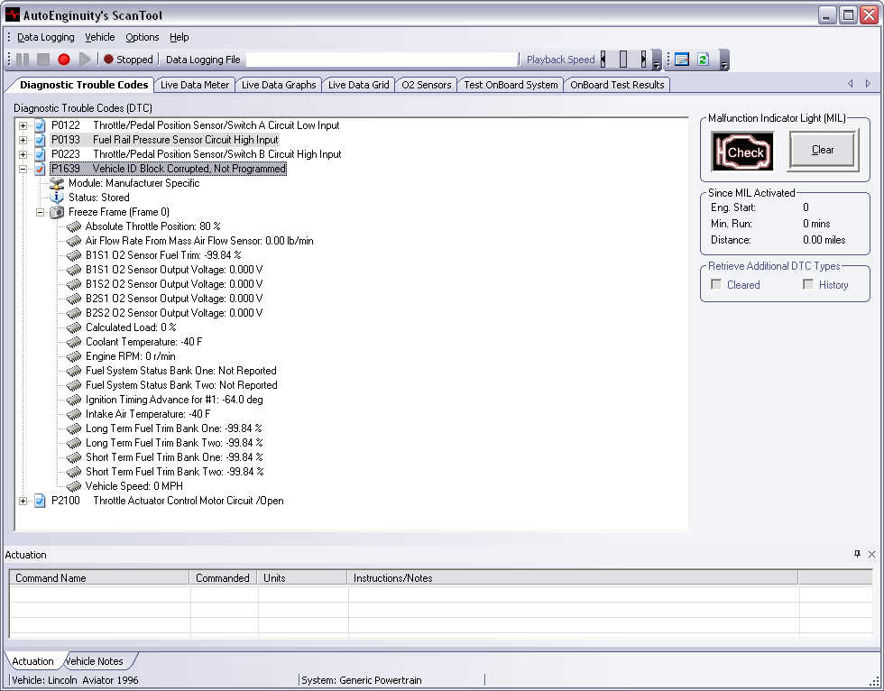 emps menu on autoenginuity scan tool